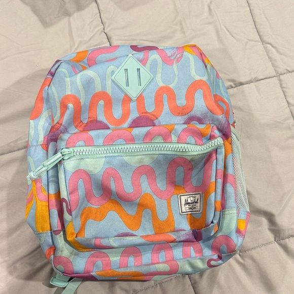 Herschel Supply Company Kids Wave Pattern Backpack - Pink, Orange, Blue - Picture 1 of 5